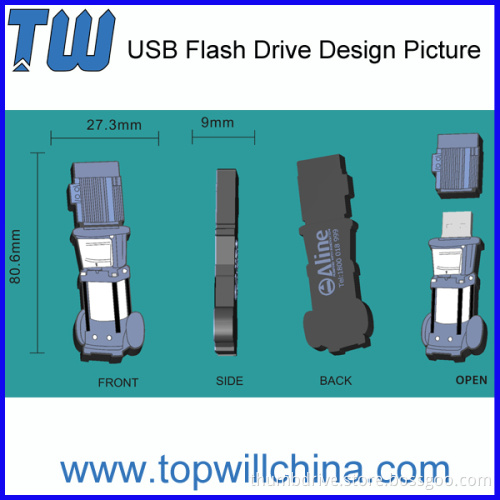 Company PVC Unique Own Driver Usb Pen Drive